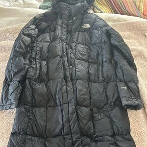 The North Face Quilted Black Long Coat